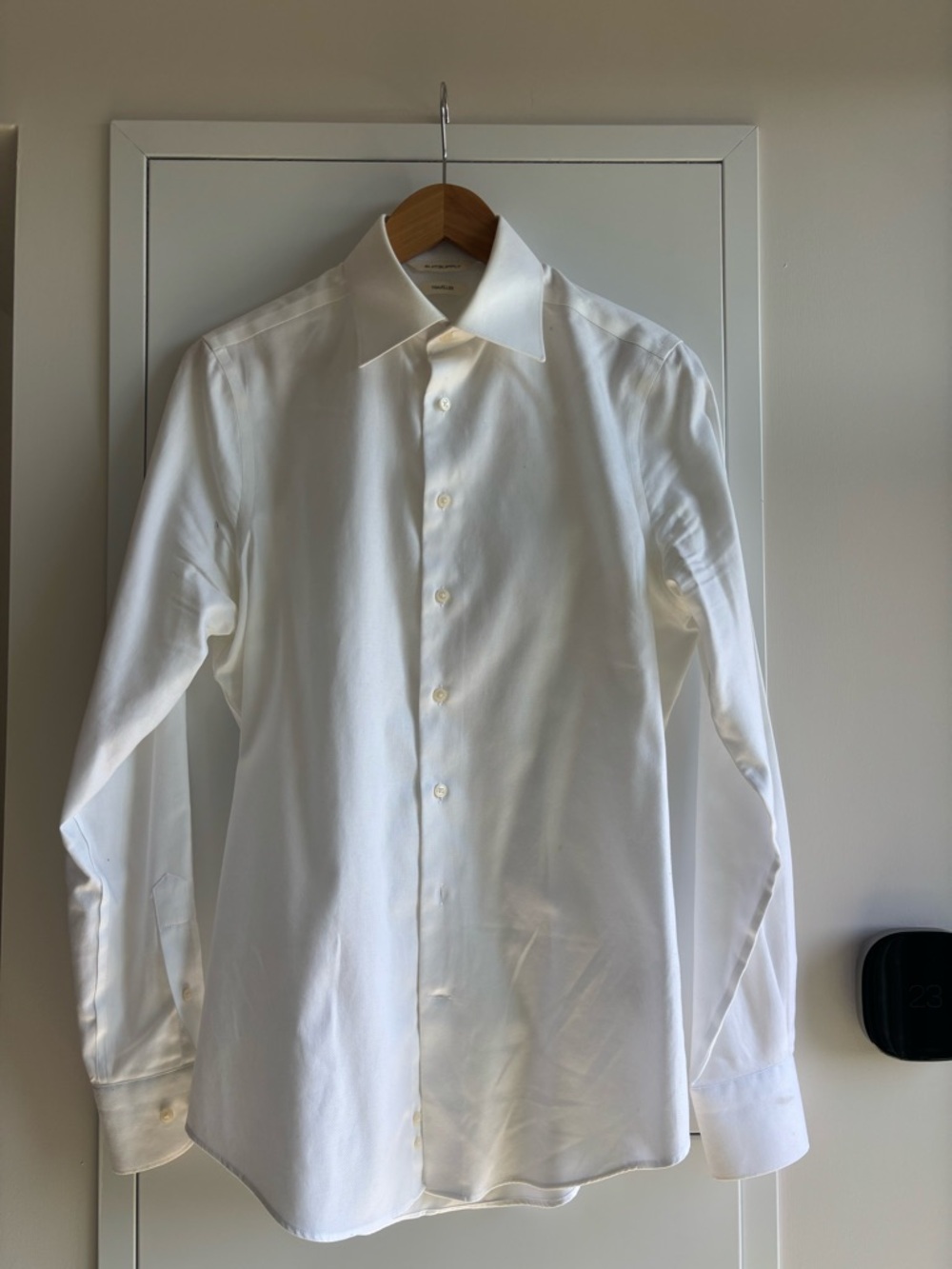 Suitsupply White Dress Shirt, Extra Slim Fit – Size 38/15 – 100% Cotton